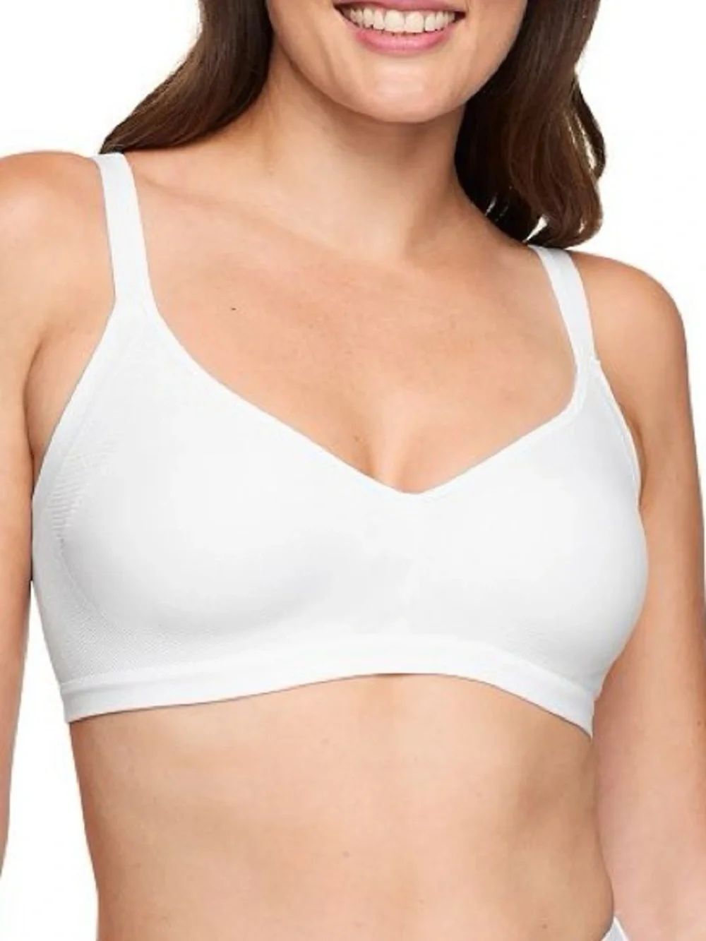 Warner's Wire-Free Super Soft Bra White Padded Comfort Bra Women's LG